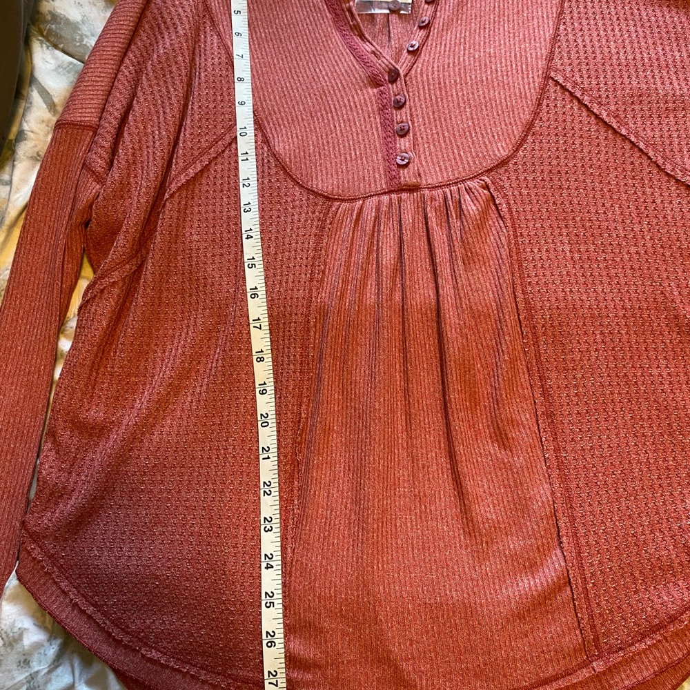 BNWT Free People Oversized Long Sleeve Tee - Picture 15 of 16